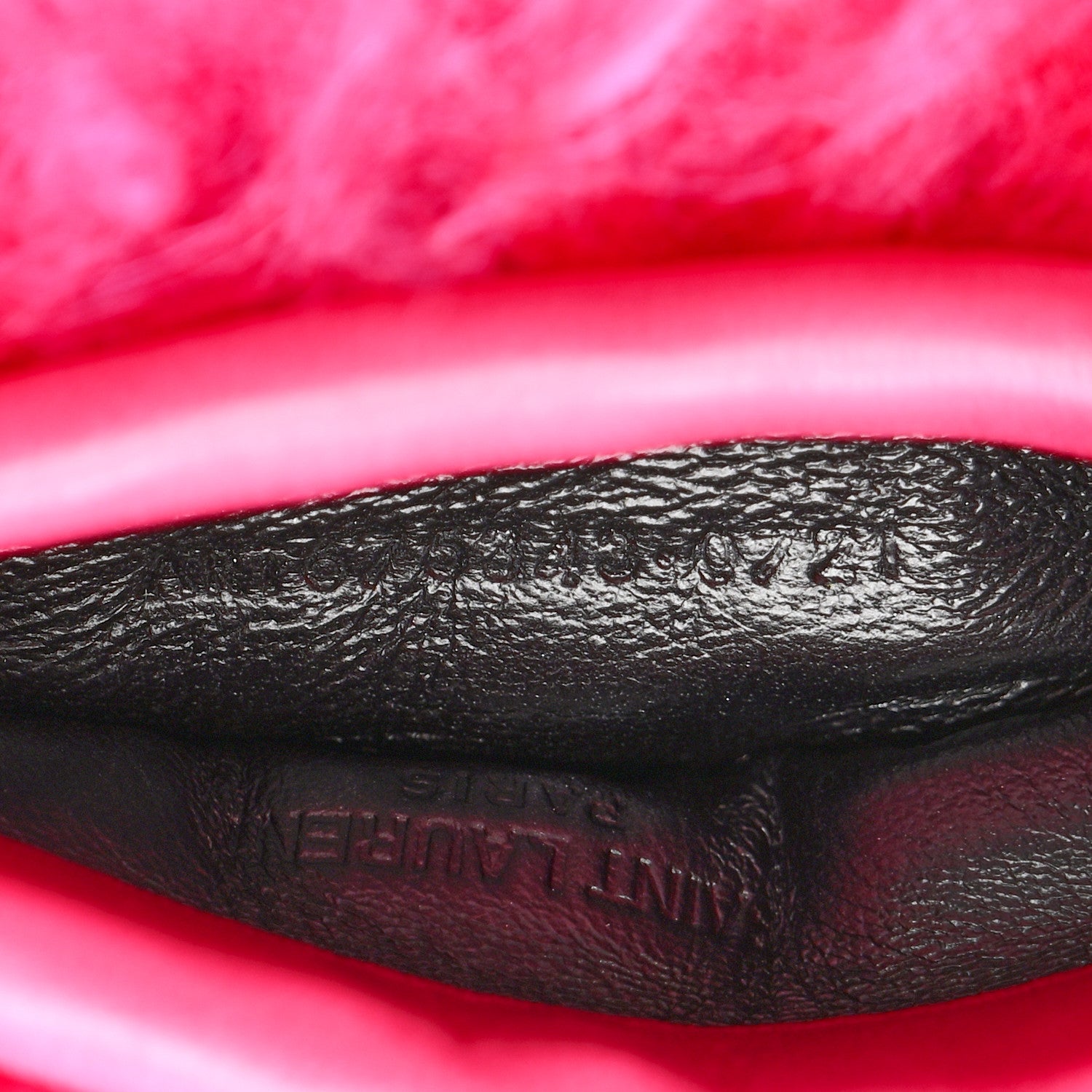 Saint Laurent Fur Mini Pac Pac Pouch On Chain Fuchsia 7 of 12