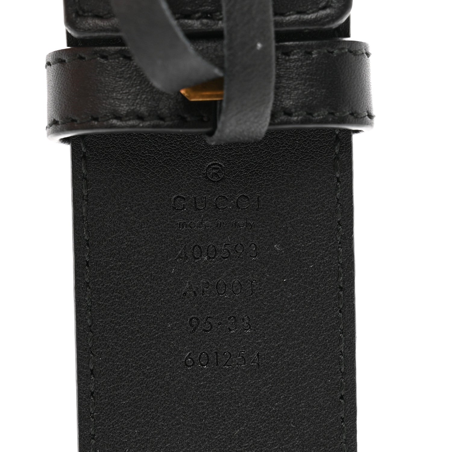 Gucci Calfskin Double G 40mm Belt 95 38 Black 3 of 4