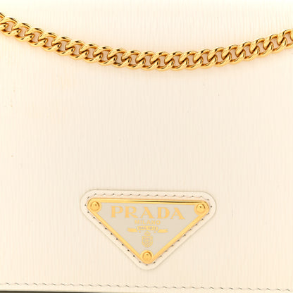 Prada Vitello Move Triangle Logo Miniborse White 8 of 10