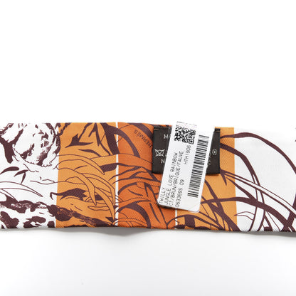 Hermes Silk Jungle Love Rainbow Twilly Brun Brique Fauve 2 of 4