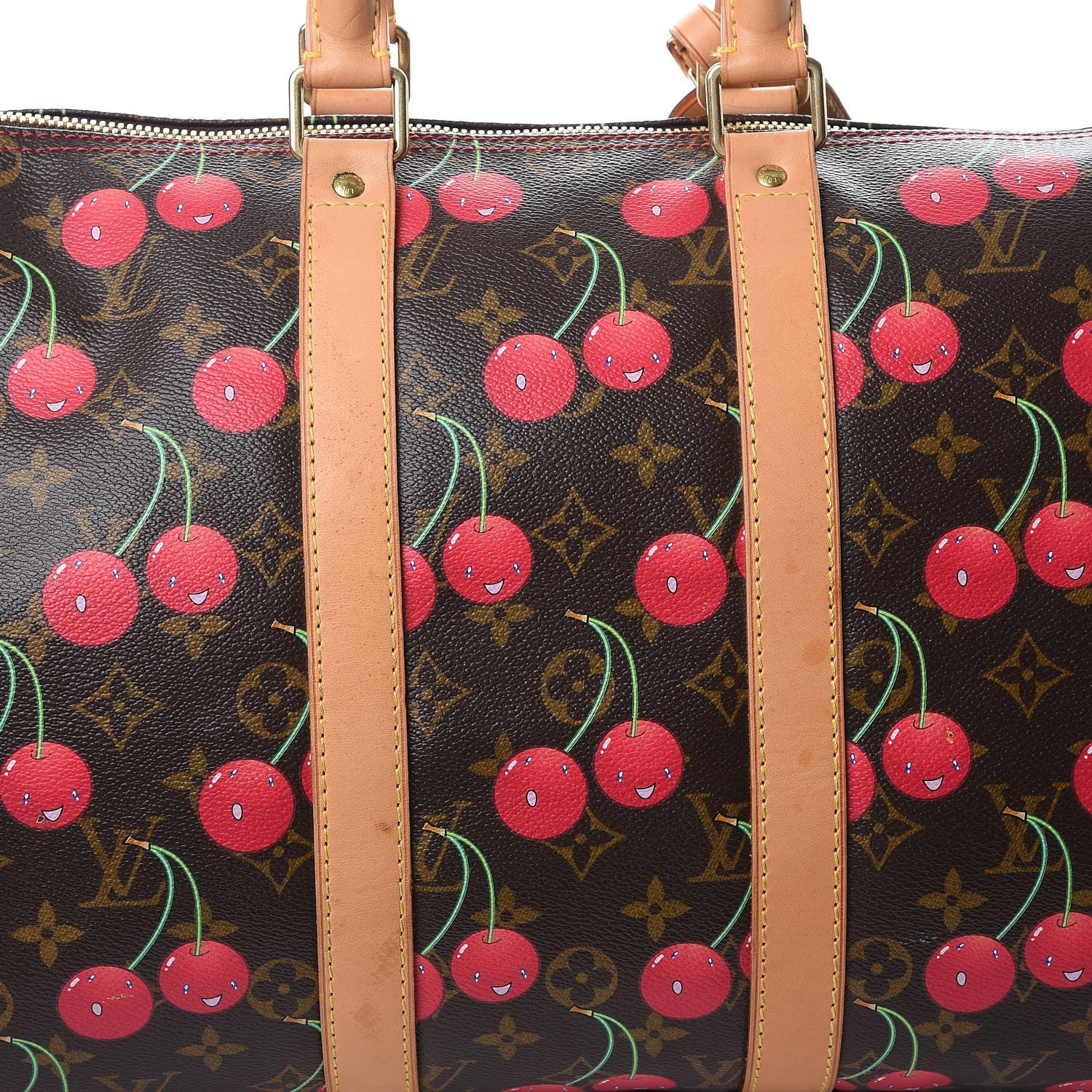 Louis Vuitton Monogram Cerises Keepall 45 9 of 16