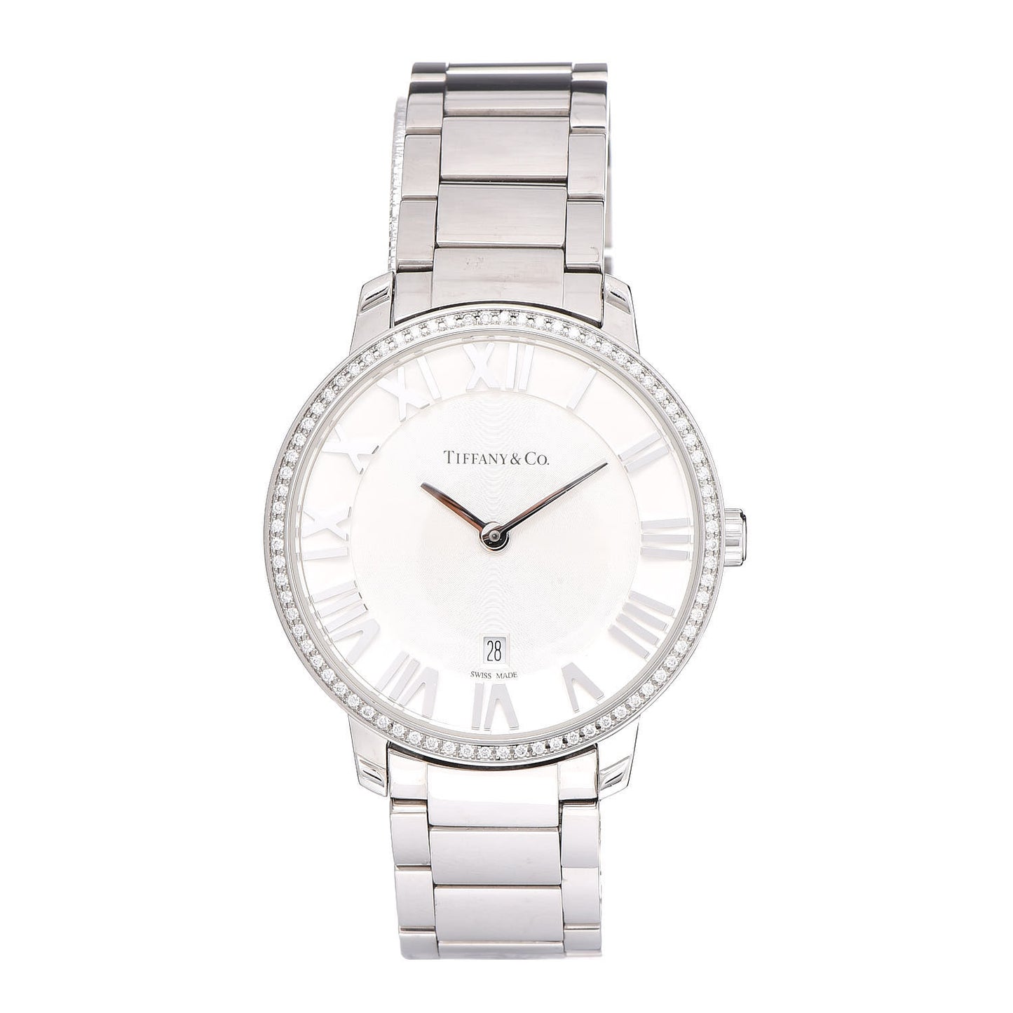 Stainless Steel Diamond Bezel 31mm Atlas 2-Hand Quartz Watch