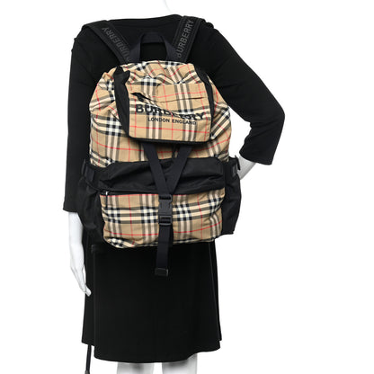 Burberry Nylon Logo Print Wilfin Backpack Archive Beige 2 of 11