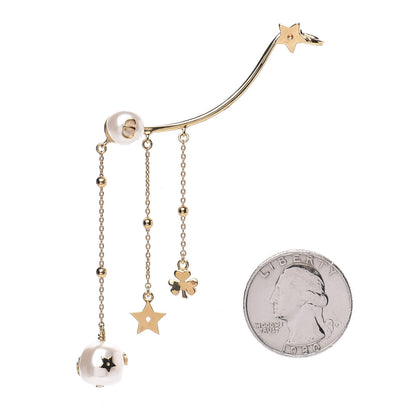 Christian Dior Pearl Shiny-D Earring Gold 2 of 4