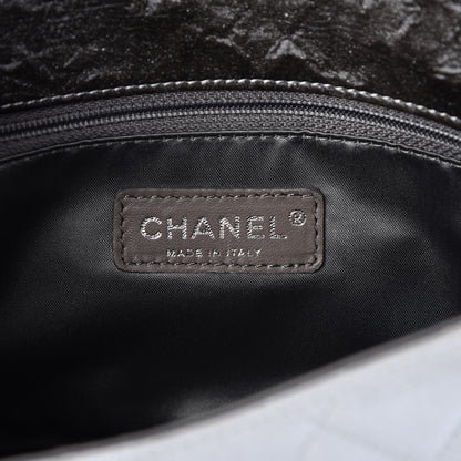 Chanel Vinyl Quilted Small Melrose Degrade Flap Black 7 of 10