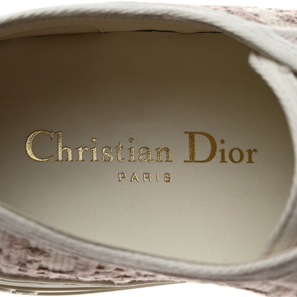 Christian Dior Canvas Oblique Walk'N'Dior Low Top Sneakers 37.5 Powder Nude 6 of 9