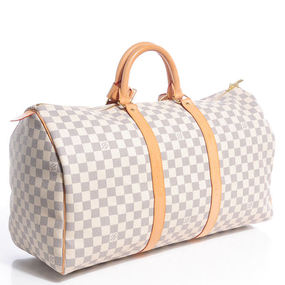 Louis Vuitton Damier Azur Keepall 50 3 of 8