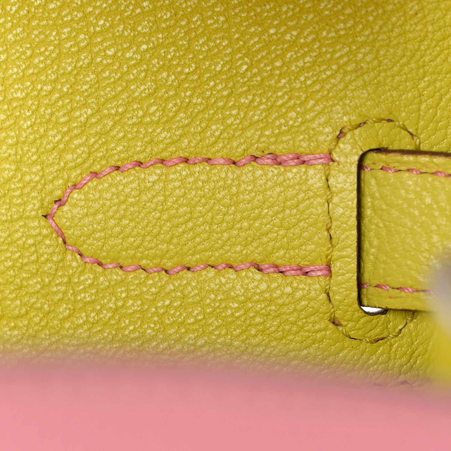 Hermes Chevre Mysore Horseshoe Birkin 30 Rose Confetti Soufre 22 of 47