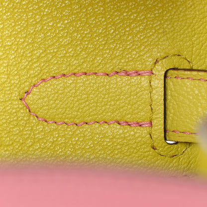 Hermes Chevre Mysore Horseshoe Birkin 30 Rose Confetti Soufre 22 of 47