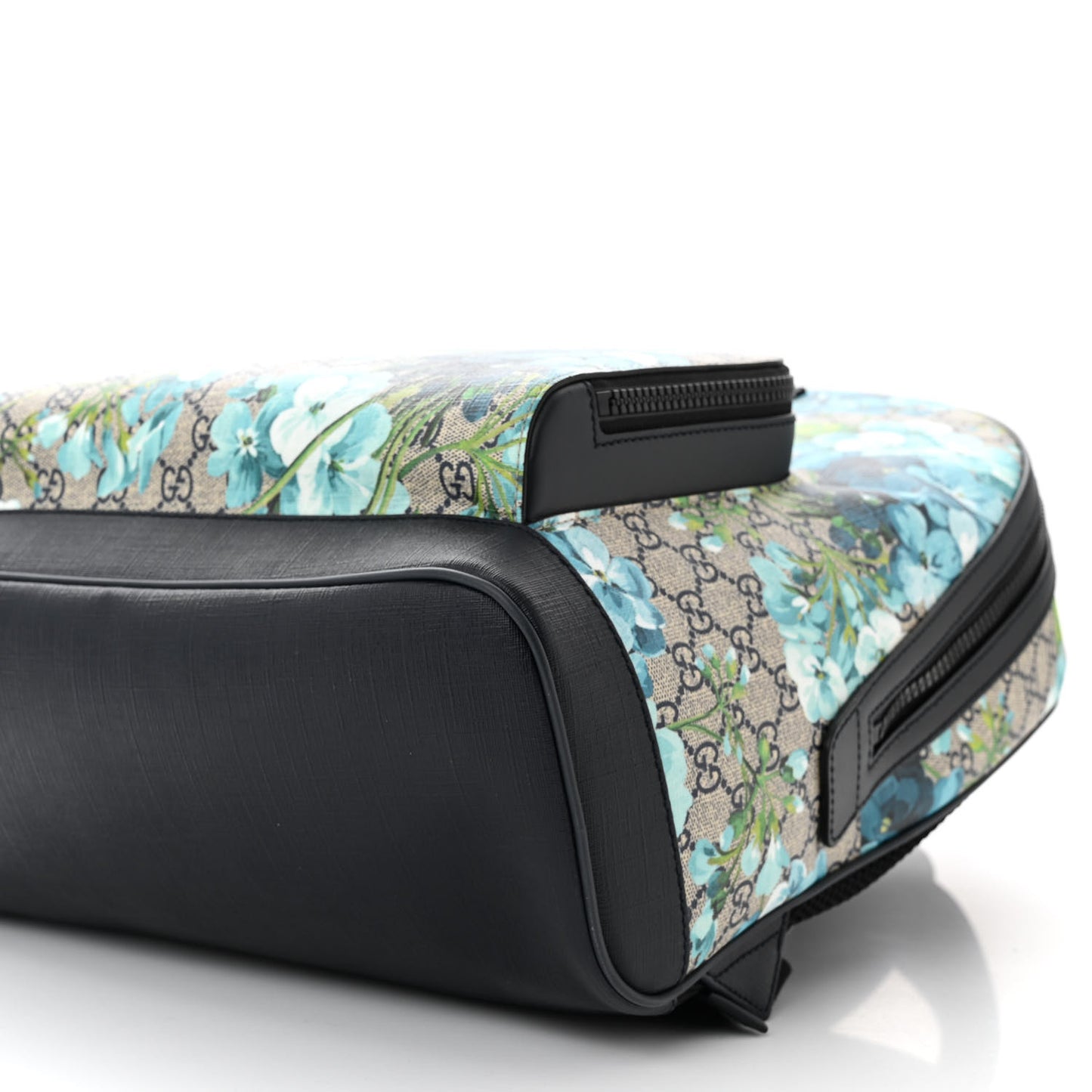 GG Supreme Monogram Blooms Small Day Backpack Blue