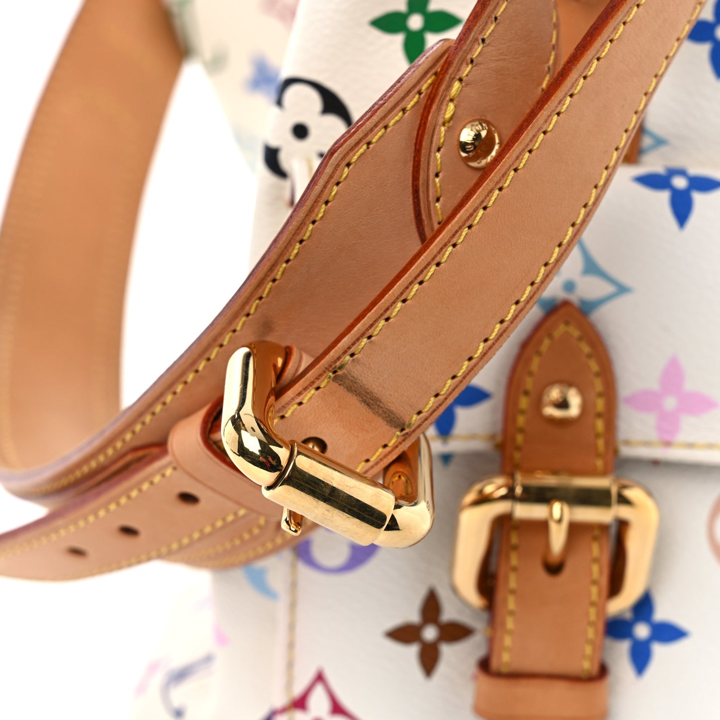 Monogram Multicolor Petit Noe White