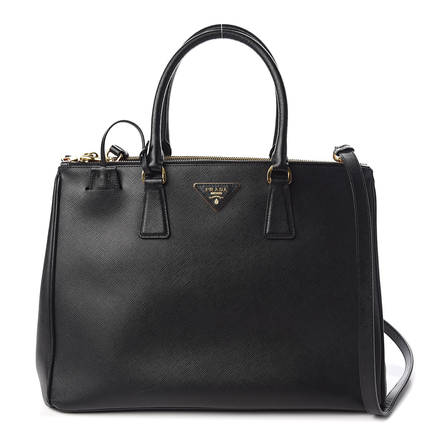 Prada Saffiano Large Galleria Double Zip Tote Black 1 of 16