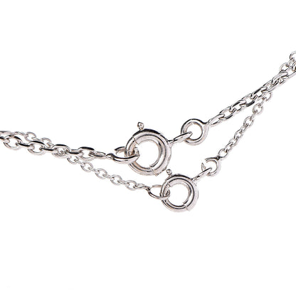 Cartier 18K White Gold Pink Tourmaline Tank Pendant Necklace 5 of 6