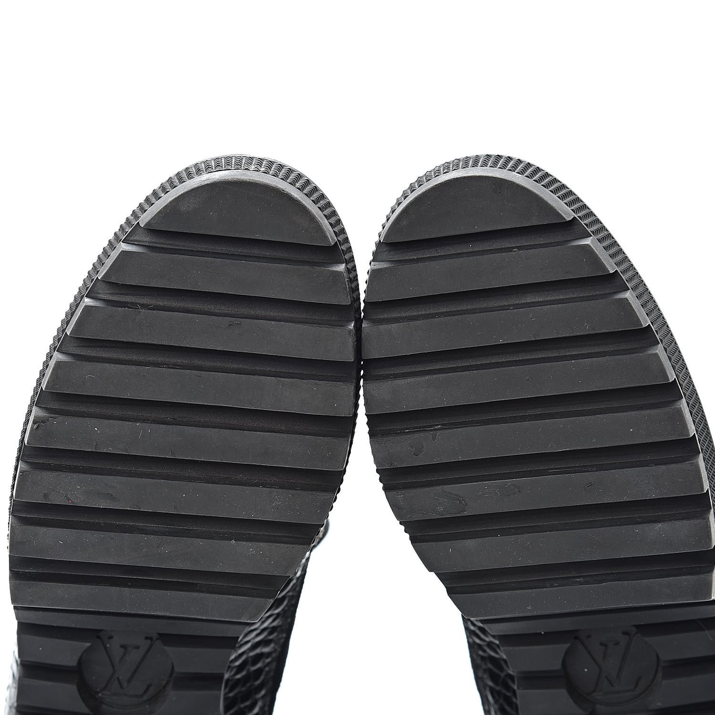 Suede Calfskin Monogram Laureate Platform Desert Boots 37 Black