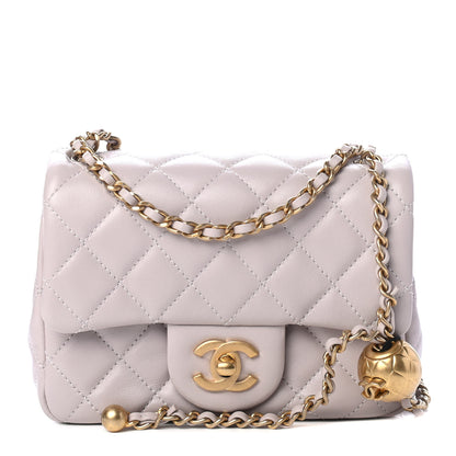 Chanel Lambskin Quilted Mini Pearl Crush Flap Light Purple 1 of 4
