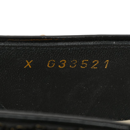 Chanel Patent Calfskin CC Chain Mocassin Loafers 38.5 Black 6 of 9