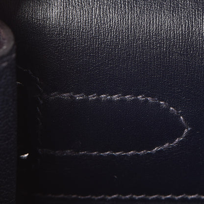 Hermes Box Kelly Retourne 32 Indigo 11 of 33