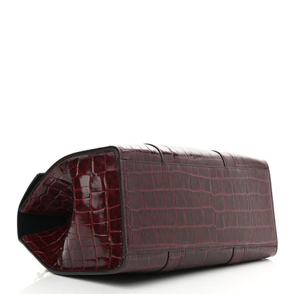 Mulberry Crocodile Embossed Calfskin Bayswater Oxblood 4 of 9
