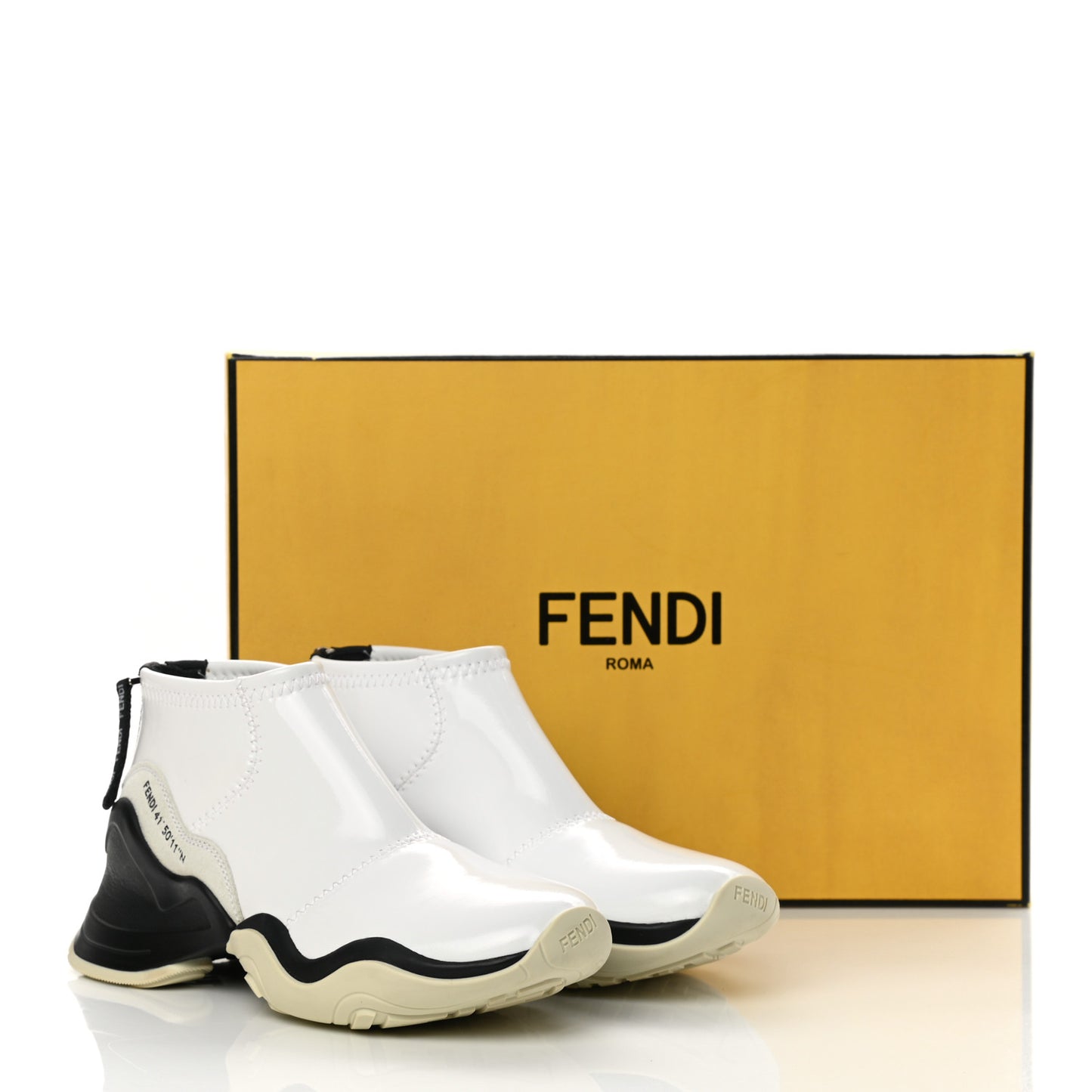 Vernice High-Tech Womens FFluid Zip Up Sneakers 36 White Black