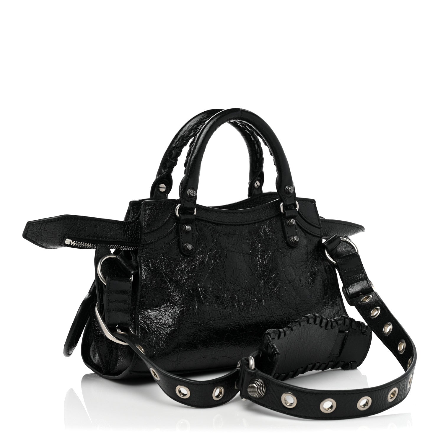 Balenciaga Agneau Arena Neo Cagole Handbag XS Black 3 of 7