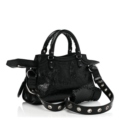Balenciaga Agneau Arena Neo Cagole Handbag XS Black 3 of 7