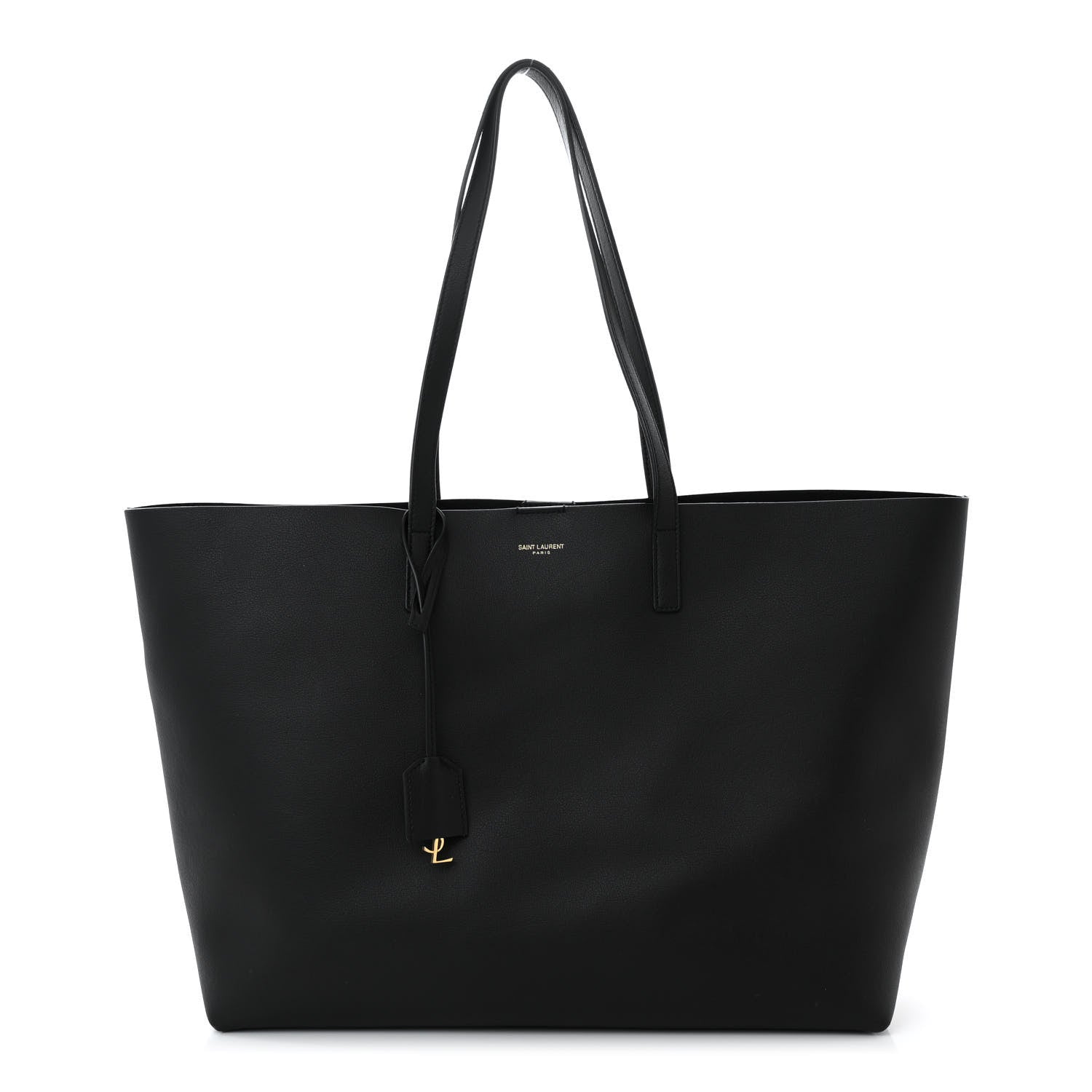 Saint Laurent Calfskin Large Shopping Tote Black 1 of 13