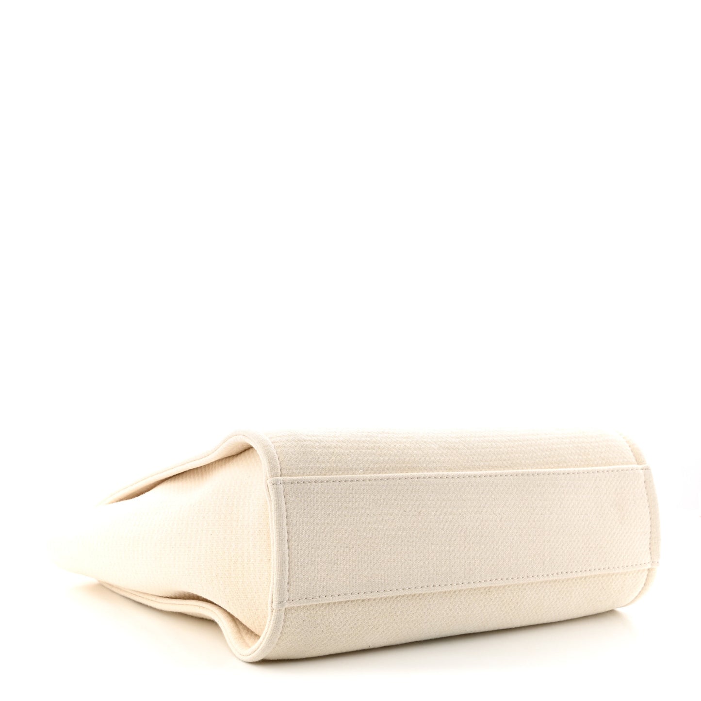 Mixed Fibers Small Deauville Tote White