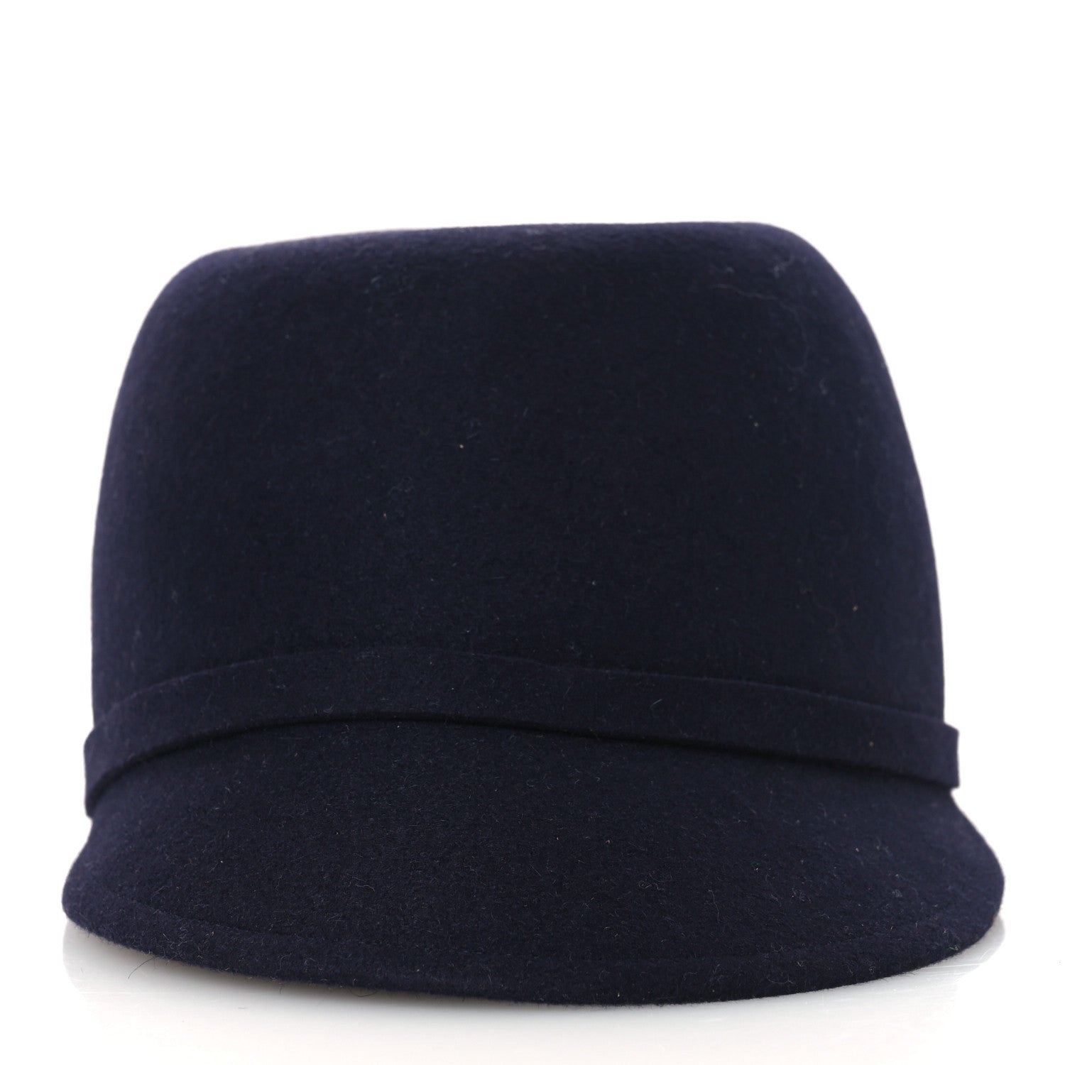 Christian Dior Rabbit Felt Hat 57 Navy 3 of 8