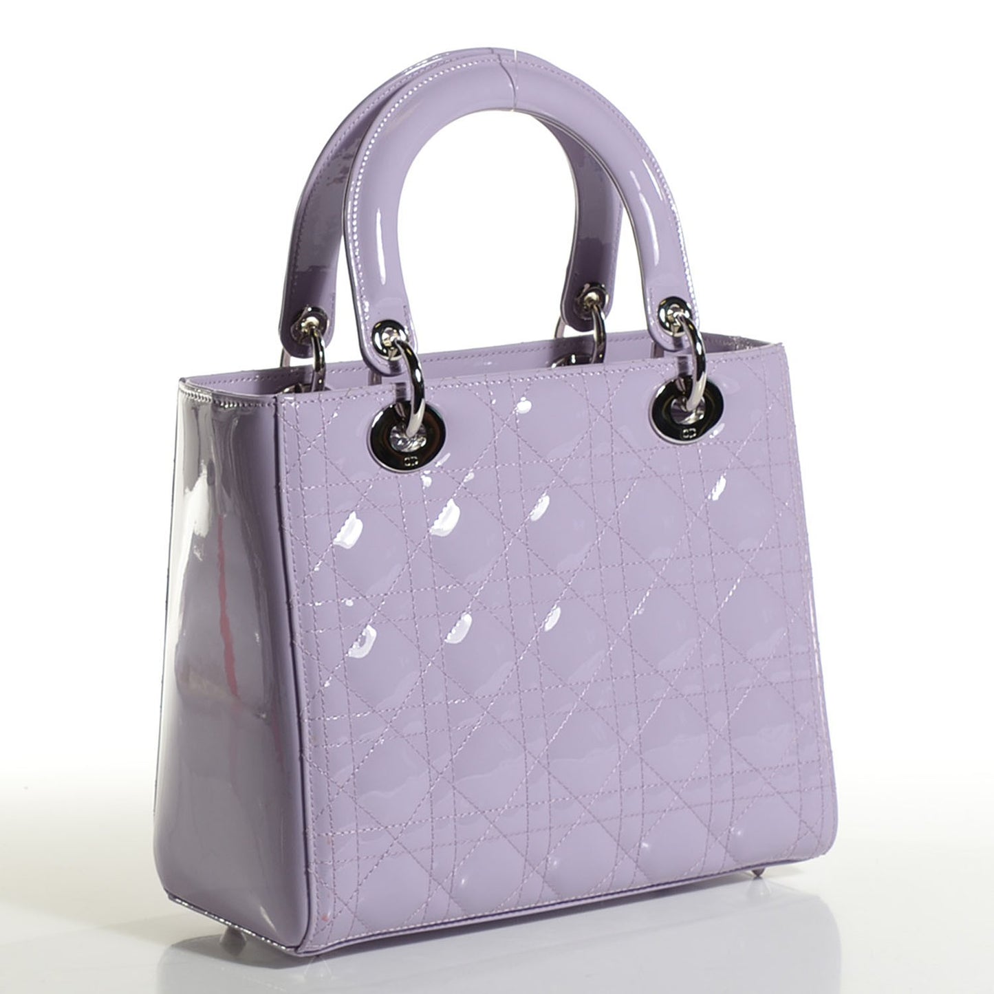 Patent Cannage Lady Dior Medium Lilac
