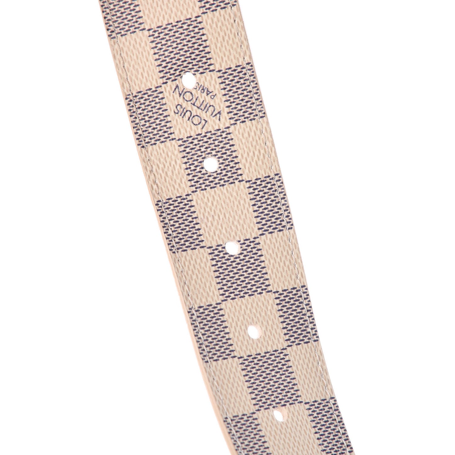 Damier Azur LV Initiales Belt 85 34