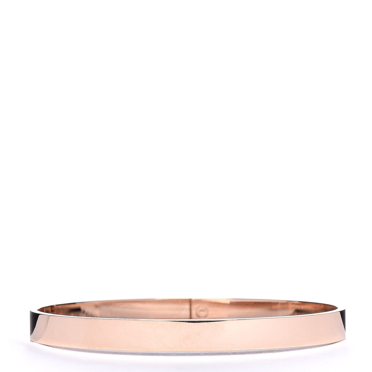Hermes 18K Rose Gold Diamond PM Kelly Pave Bracelet SH 3 of 6