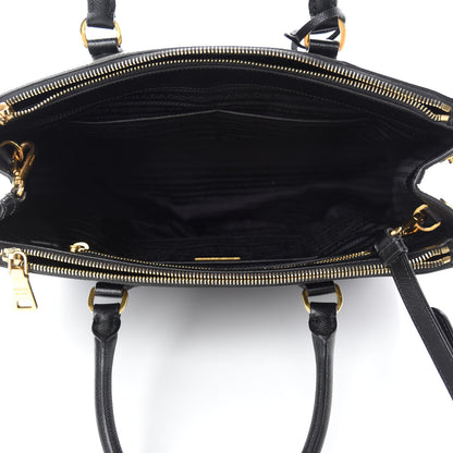 Prada Saffiano Medium Galleria Double Zip Tote Black 5 of 13