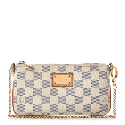 Louis Vuitton Damier Azur Pochette Milla MM 1 of 9