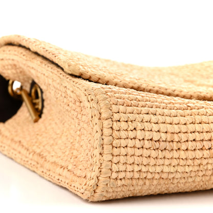 Saint Laurent Raffia Monogram Medium Jamie Natural Avorio 9 of 10