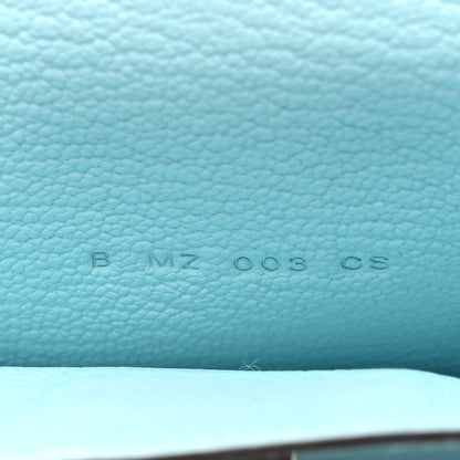 Hermes Chevre Mysore Kelly Pocket Compact Wallet Bleu Atoll 7 of 8