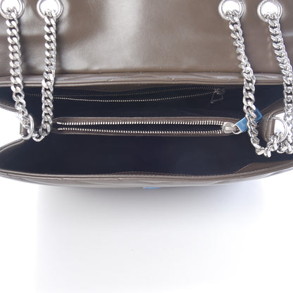 Saint Laurent Calfskin Y Quilted Monogram Medium Loulou Chain Satchel Faggio 5 of 11