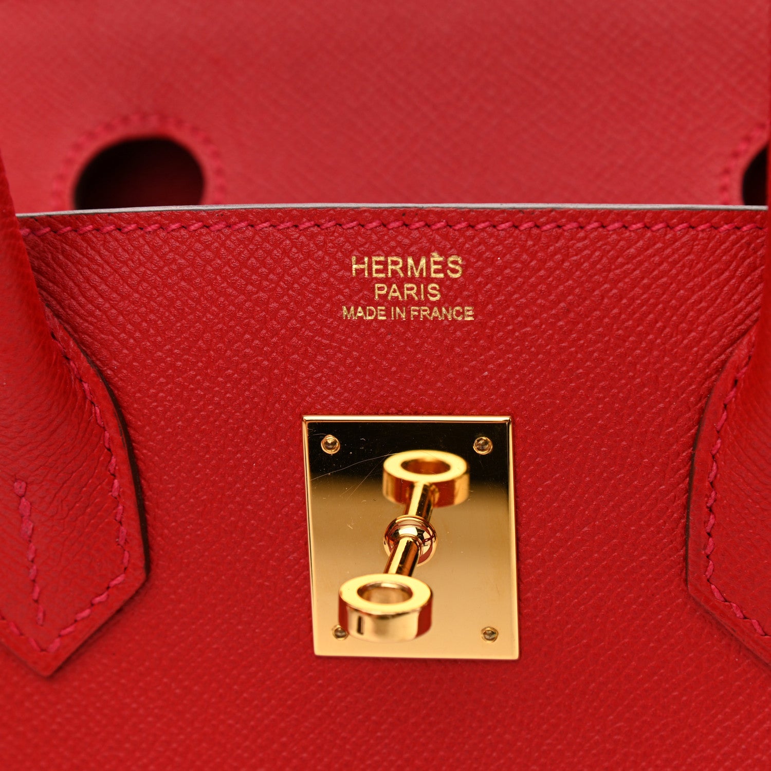 Hermes Epsom Birkin 30 Rouge Casaque 6 of 14