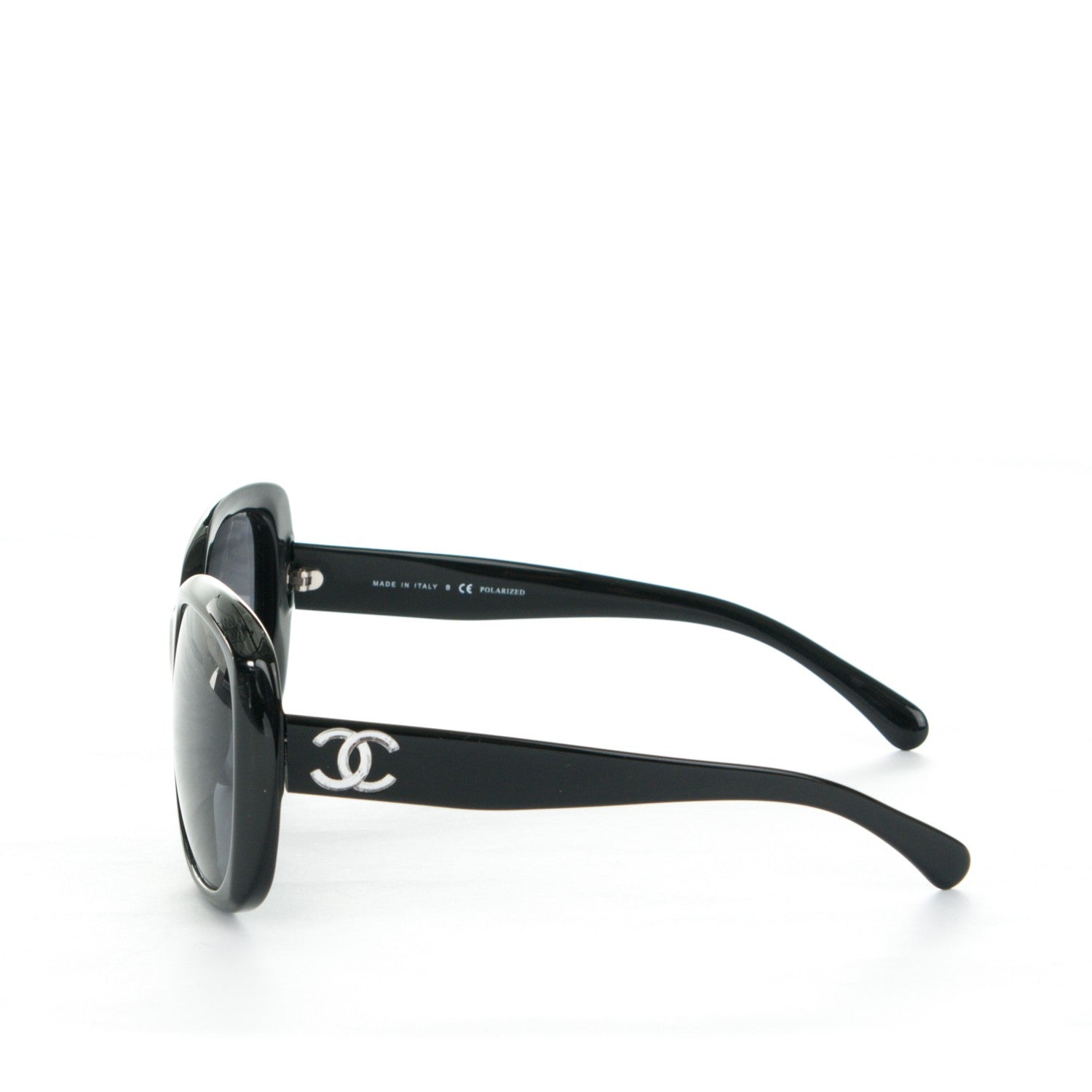 Chanel Polarized CC Sunglasses 5183 Black 2 of 5