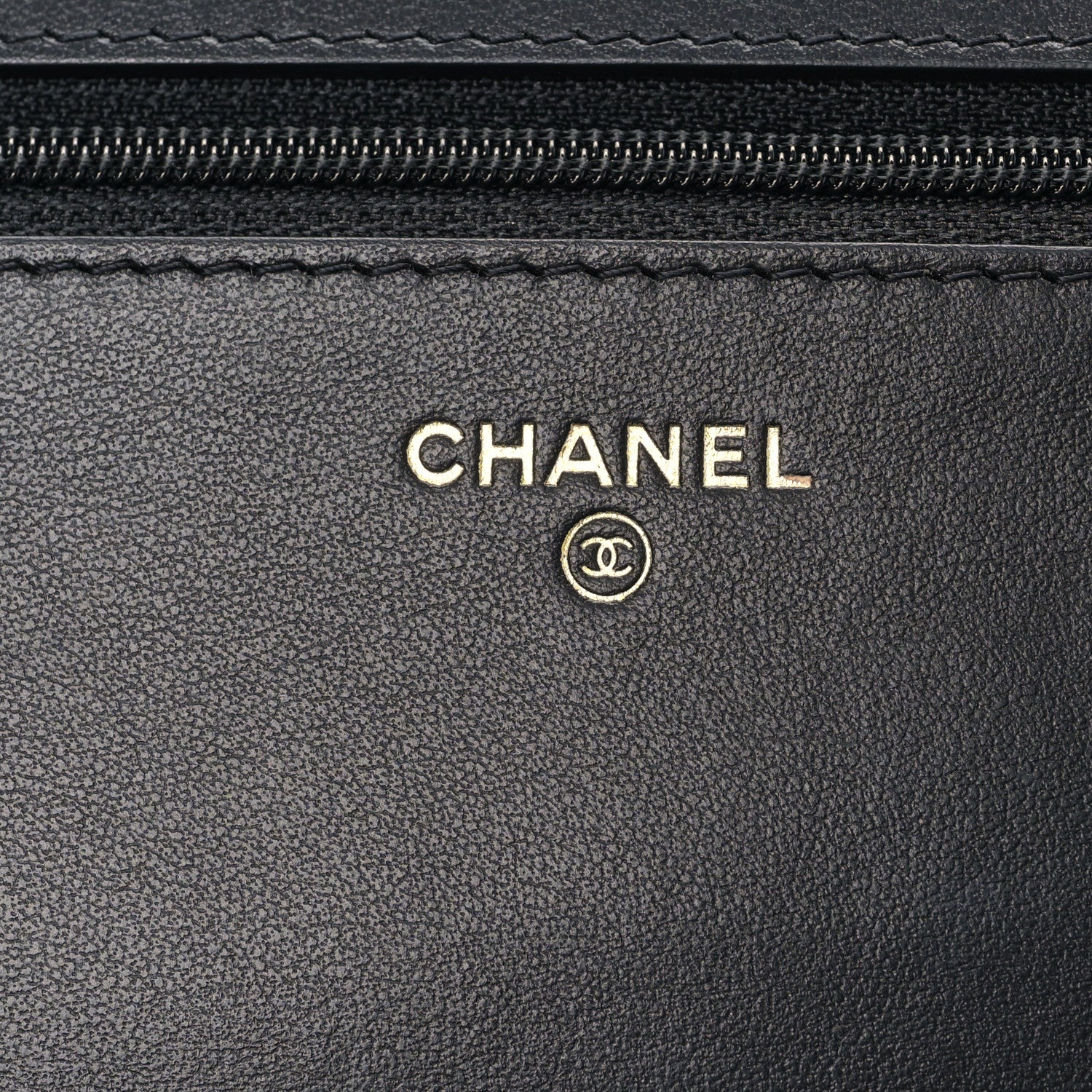 Chanel Caviar Camellia Embossed Wallet On Chain WOC Black 6 of 10