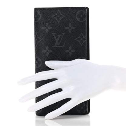 Louis Vuitton Monogram Eclipse Brazza Wallet 2 of 8