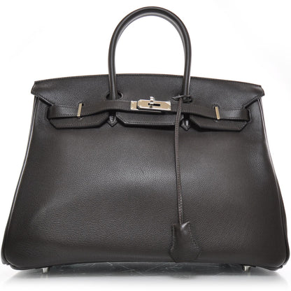 Hermes Chevre de Coromandel Birkin 35 Brown 1 of 12