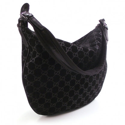 Gucci Suede Monogram Hobo 3 of 10