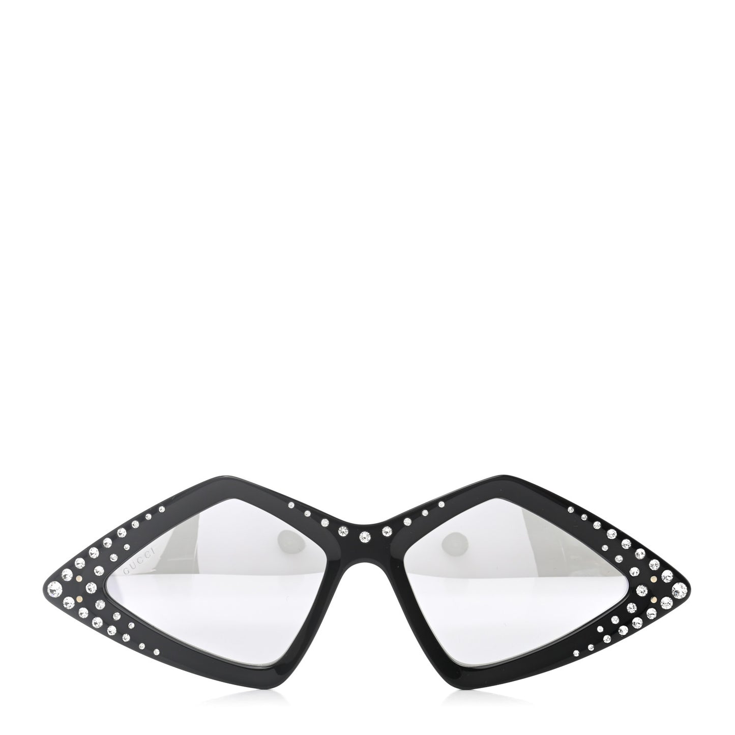 Acetate Geometric Crystal Sunglasses GG0496S Black