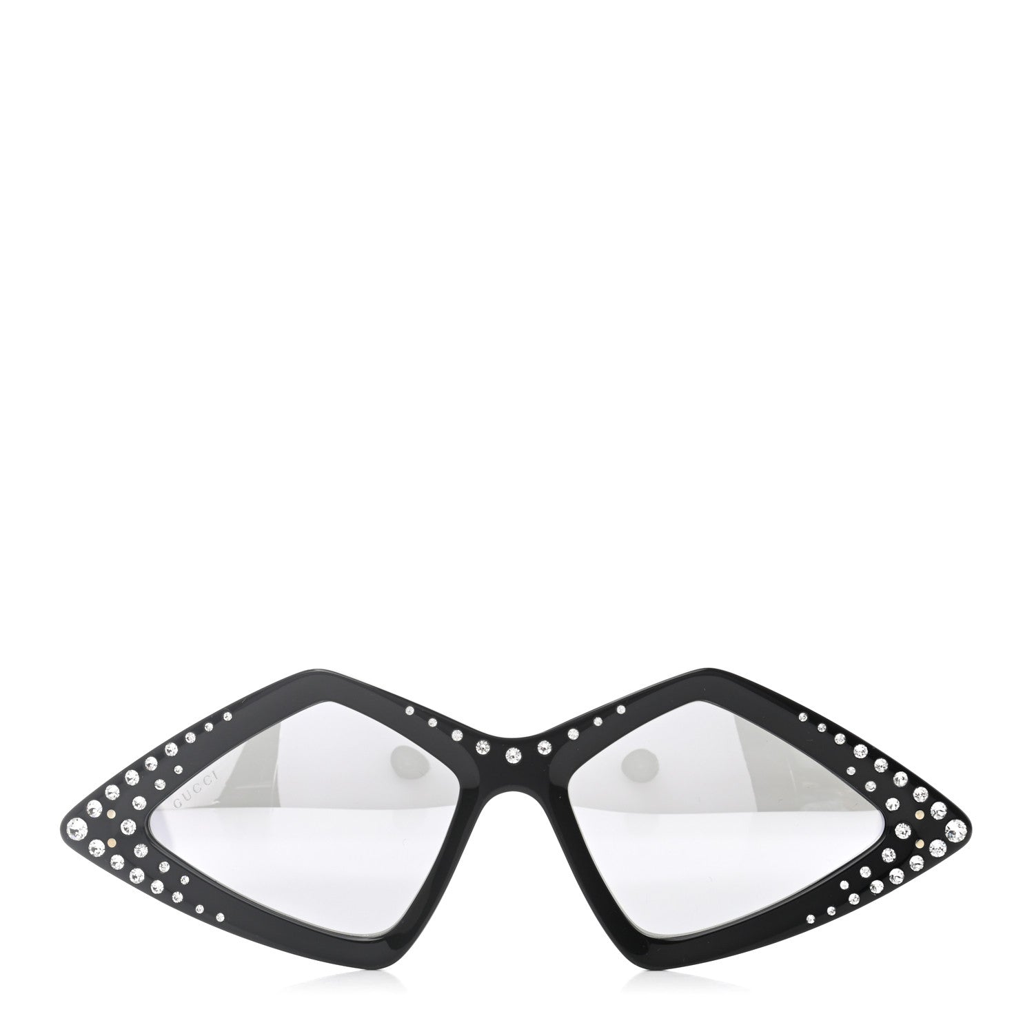 Gucci Acetate Geometric Crystal Sunglasses GG0496S Black 2 of 8