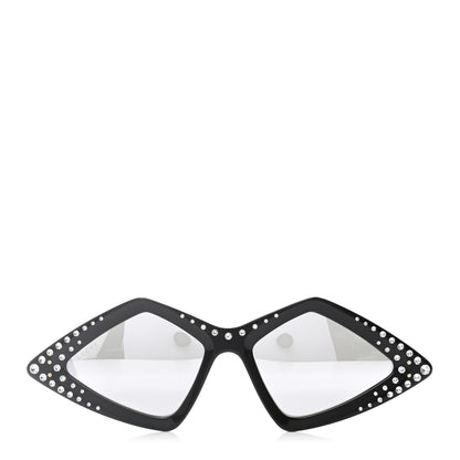 Gucci Acetate Geometric Crystal Sunglasses GG0496S Black 2 of 8