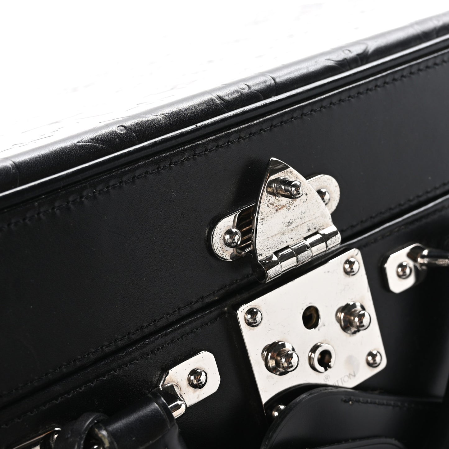 Monogram Glace Valisette MM Black