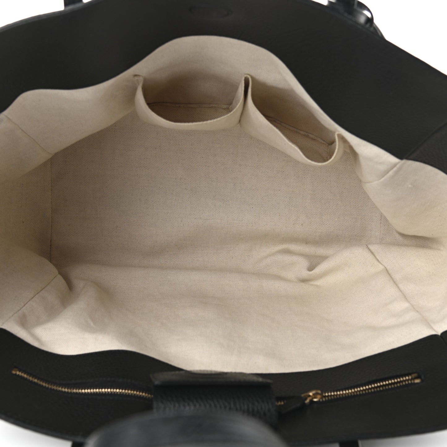 Pebbled Calfskin Medium Swing Tote Black