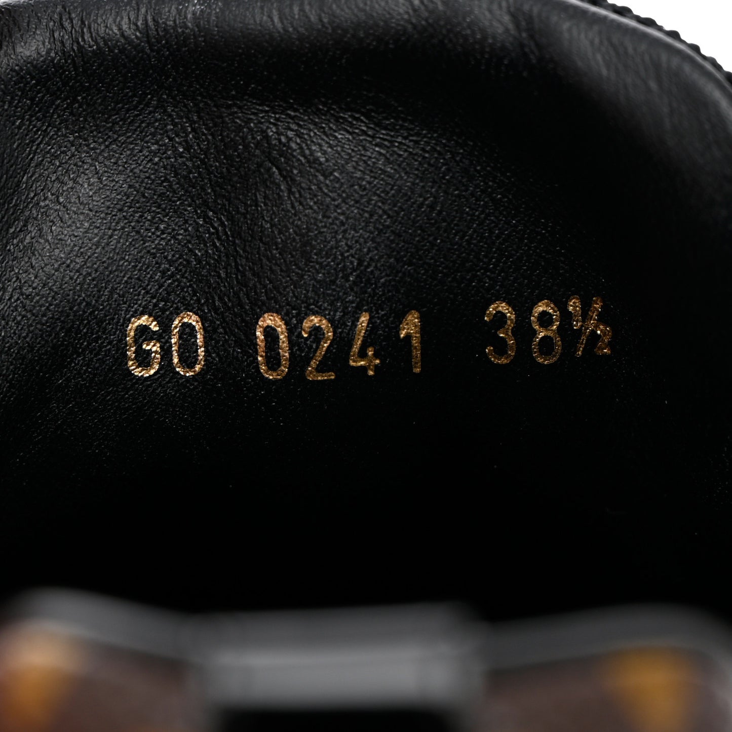 Suede Monogram Run Away Sneakers 38.5 Black