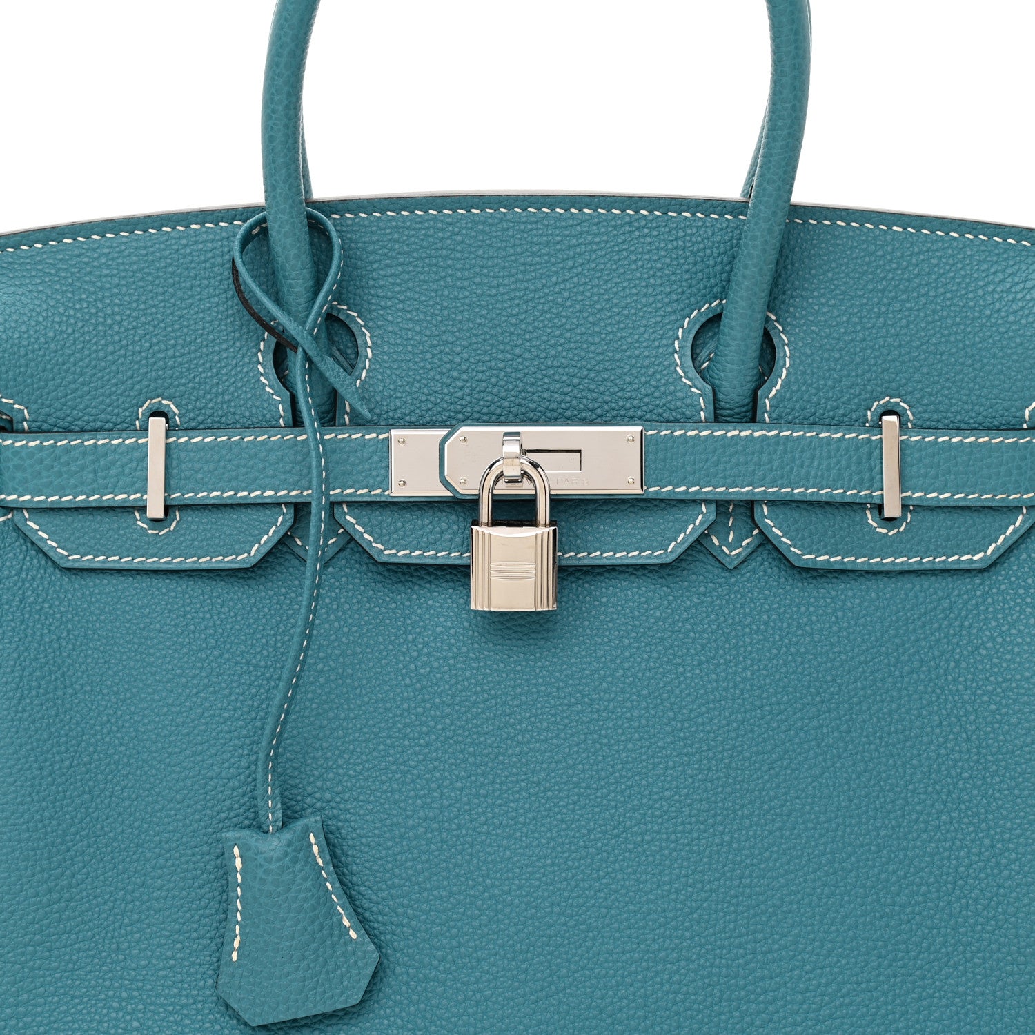 Hermes Togo Birkin 30 Blue Jean 7 of 9