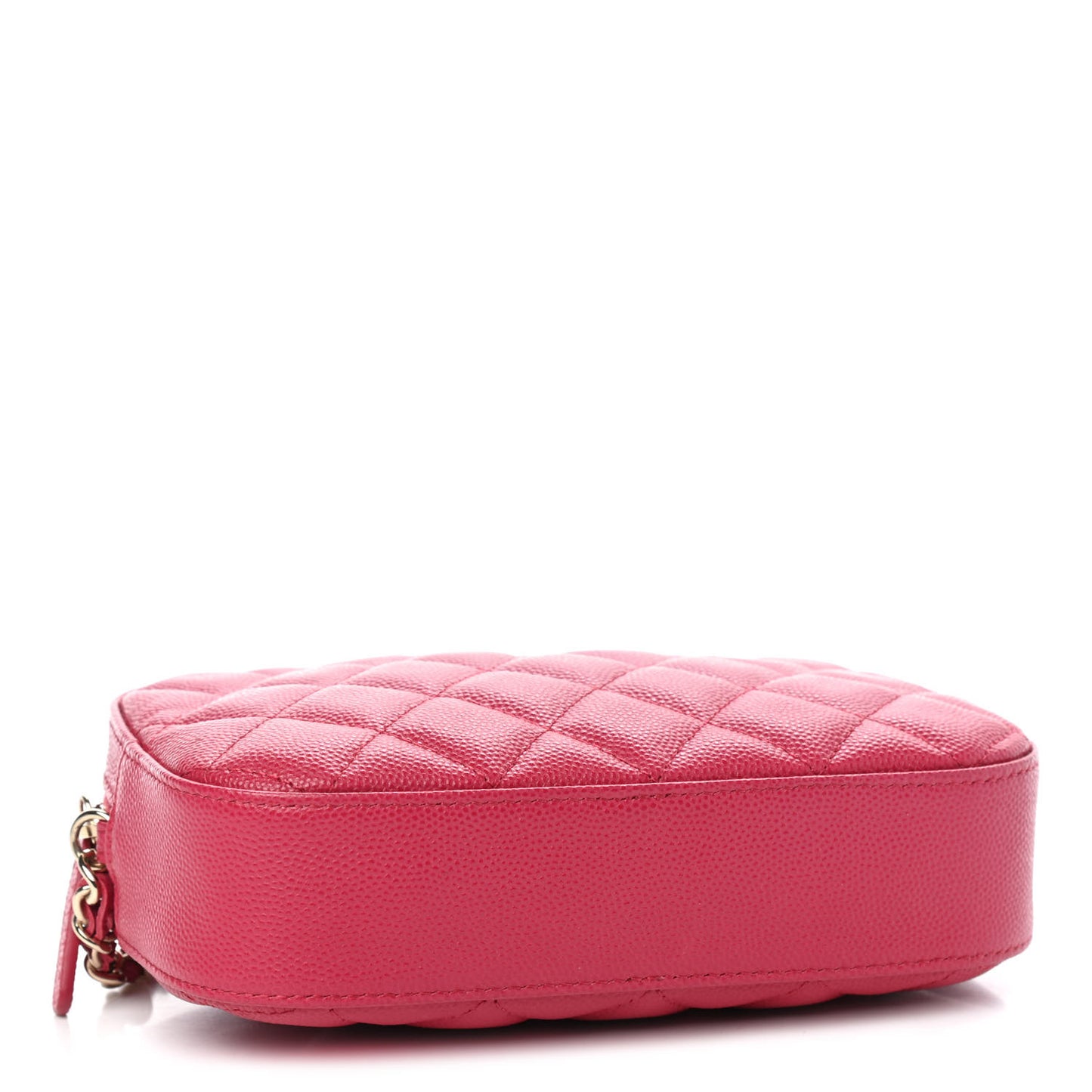 Caviar Quilted Camera Case Dark Pink